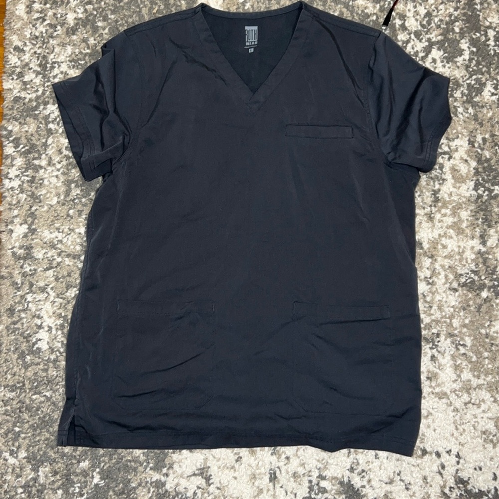 Men’s Roth Wear Scrub Top Size L Pewter